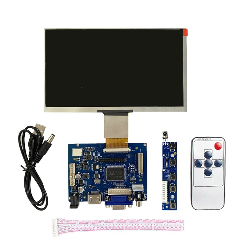 7 ġ 1024x600 IPS LCD ÷,   AV + VGA + HDMI ȣȯ DIY ŰƮ ,   2/3  
